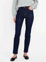 High-Waisted Wow Straight Ankle Jeans