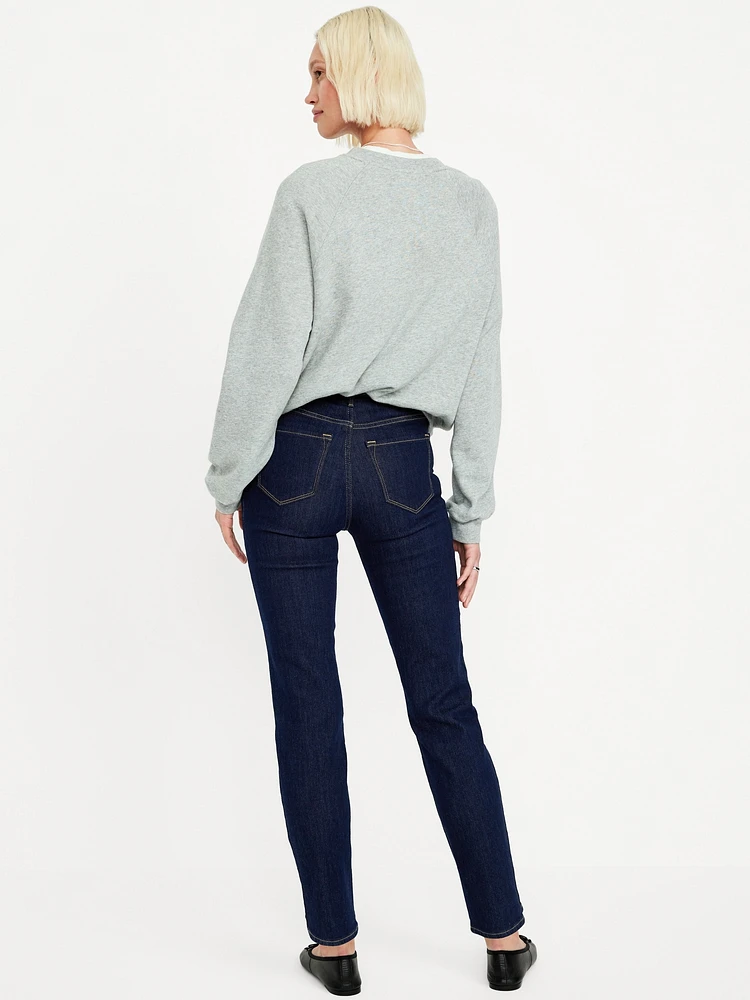 High-Waisted Wow Straight Ankle Jeans