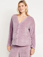 Maternity Cozy Chenille Button-Down Top