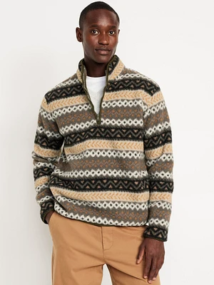 Sherpa Fair Isle Quarter Zip