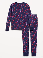 Printed Snug-Fit Gender-Neutral Pajama Set for Kids