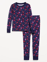 Printed Snug-Fit Gender-Neutral Pajama Set for Kids