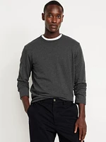 Long-Sleeve Textured T-Shirt