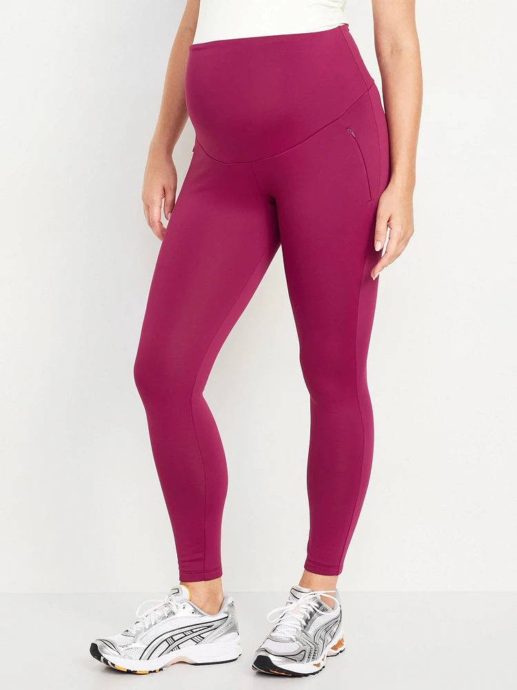 Legging PowerSoft doublé douillet longueur 7/8 à panneau couvrant de maternité