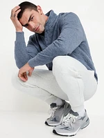 Quarter-Snap Quilted Fleece Sweatshirt