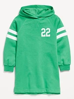 Long-Sleeve Hooded Fleece Dress for Girls