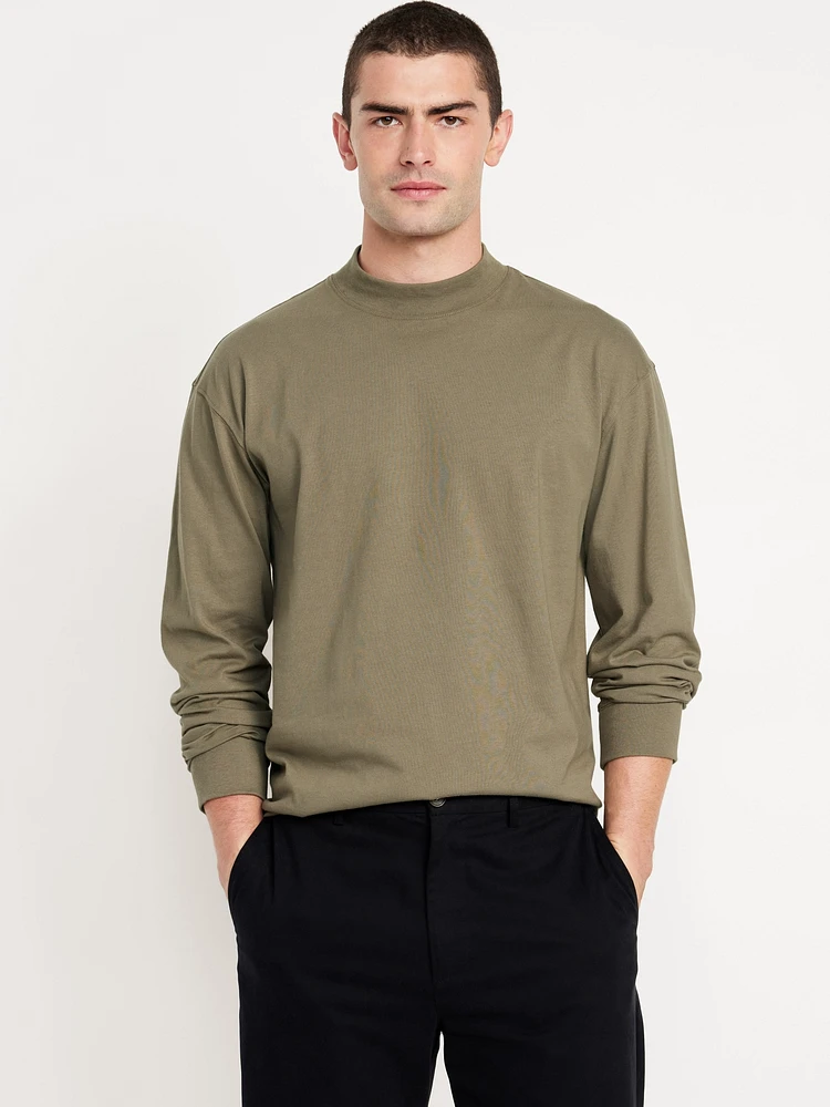 Heavyweight Mock-Neck T-Shirt