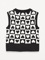 SoSoft Printed Sweater Vest for Girls