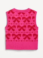 SoSoft Printed Sweater Vest for Girls