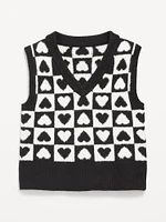 SoSoft Printed Sweater Vest for Girls