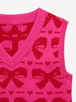 SoSoft Printed Sweater Vest for Girls