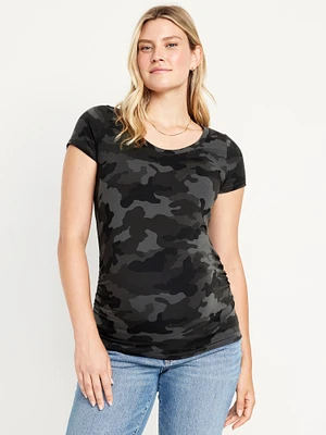 T-shirt à encolure dégagée de Maternité