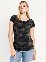 T-shirt à encolure dégagée de Maternité