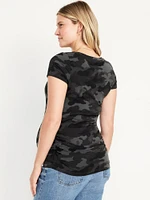 T-shirt à encolure dégagée de Maternité