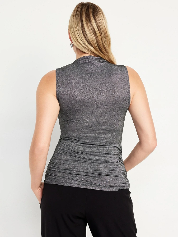 Maternity Mock Neck Tank Top