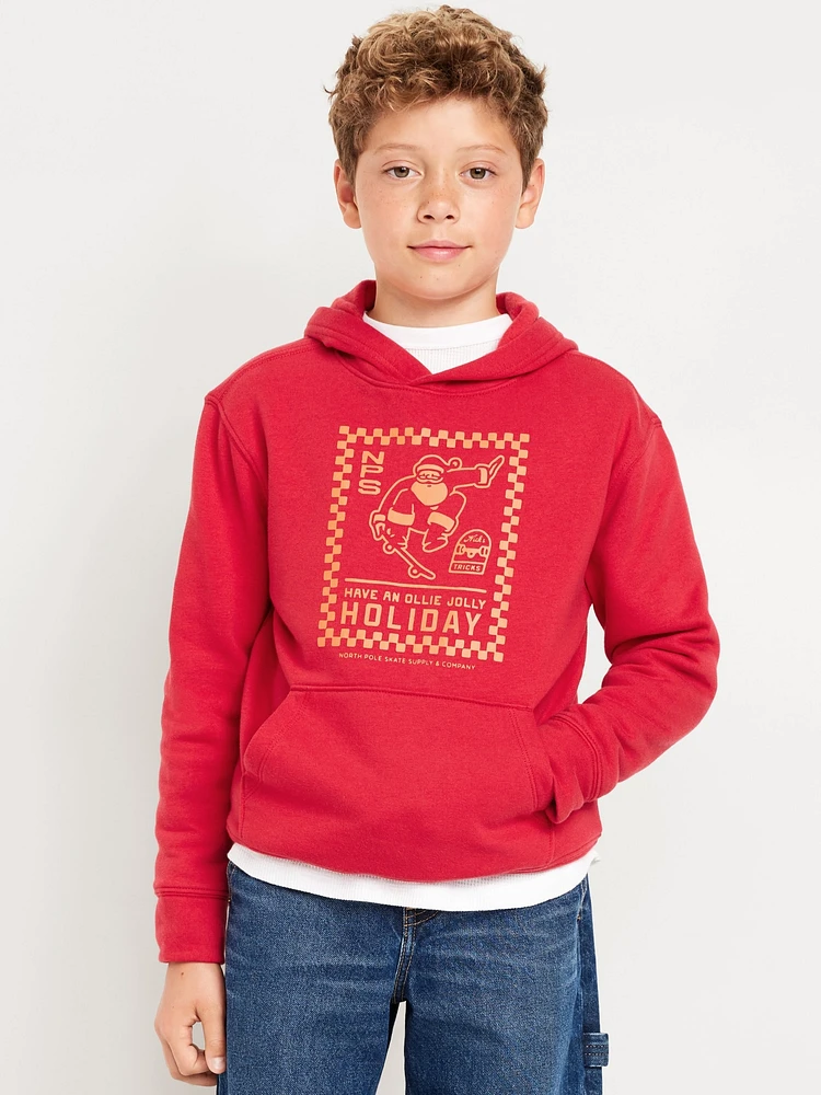 Long-Sleeve Graphic Pullover Hoodie for Boys