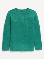 Softest Long-Sleeve Pocket T-Shirt for Boys