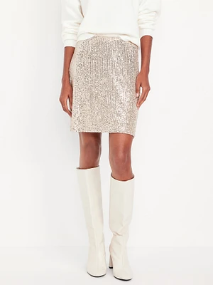 Sequin Mini Skirt