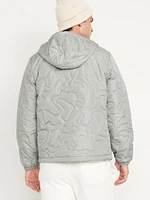 Water-Resistant Quilted Zip Jacket