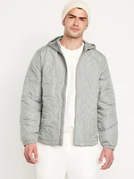 Water-Resistant Quilted Zip Jacket