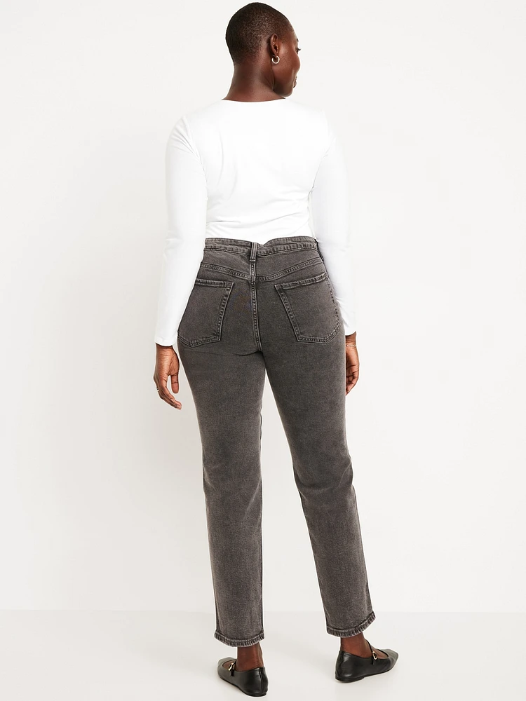 High-Waisted OG Straight Ankle Jeans