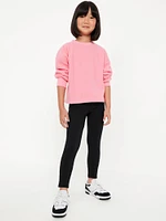 High-Waisted PowerSoft Fleece-Lined 7/8-Length Leggings for Girls