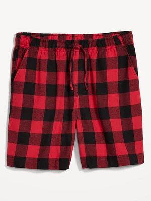 Flannel Pajama Shorts