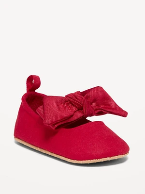 Canvas Bow Ballet Flats for Baby