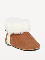 Cozy Faux-Fur Booties for Baby