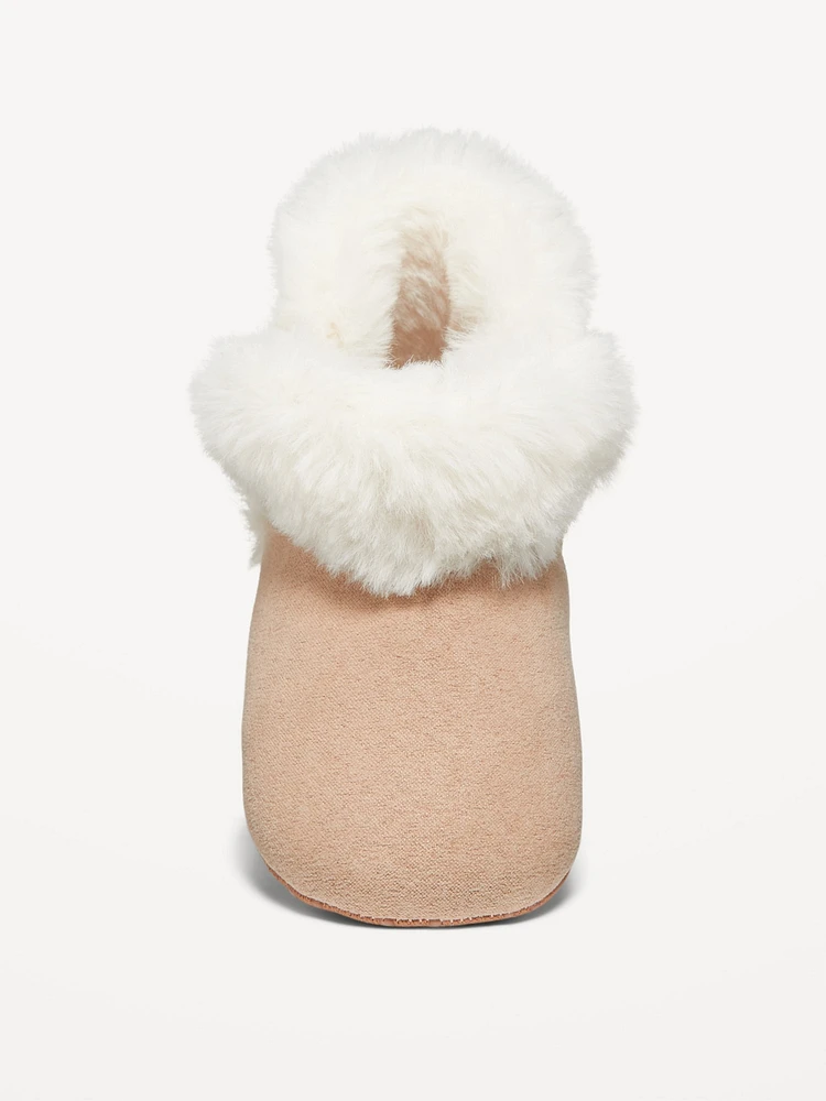 Cozy Faux-Fur Booties for Baby