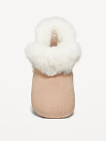 Cozy Faux-Fur Booties for Baby