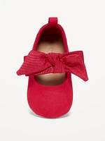 Canvas Bow Ballet Flats for Baby