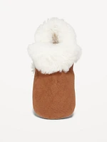 Cozy Faux-Fur Booties for Baby