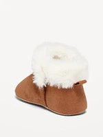 Cozy Faux-Fur Booties for Baby