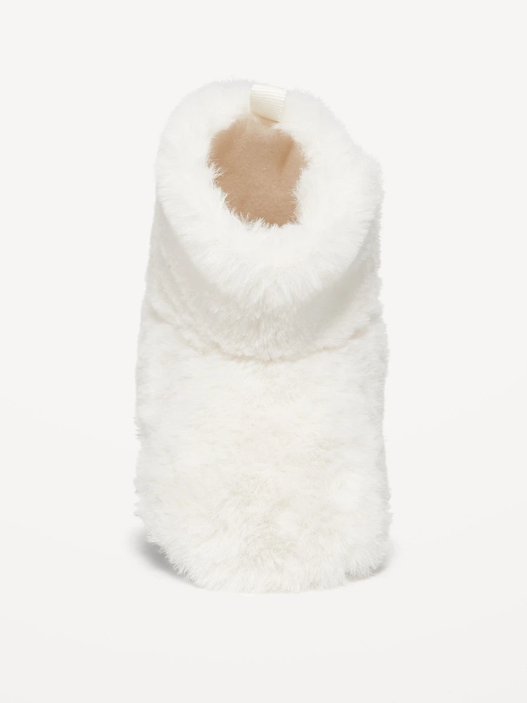 Unisex Faux-Fur Booties for Baby