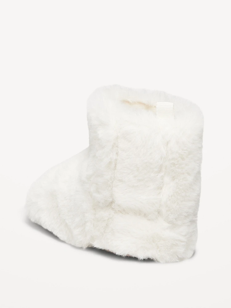 Unisex Faux-Fur Booties for Baby