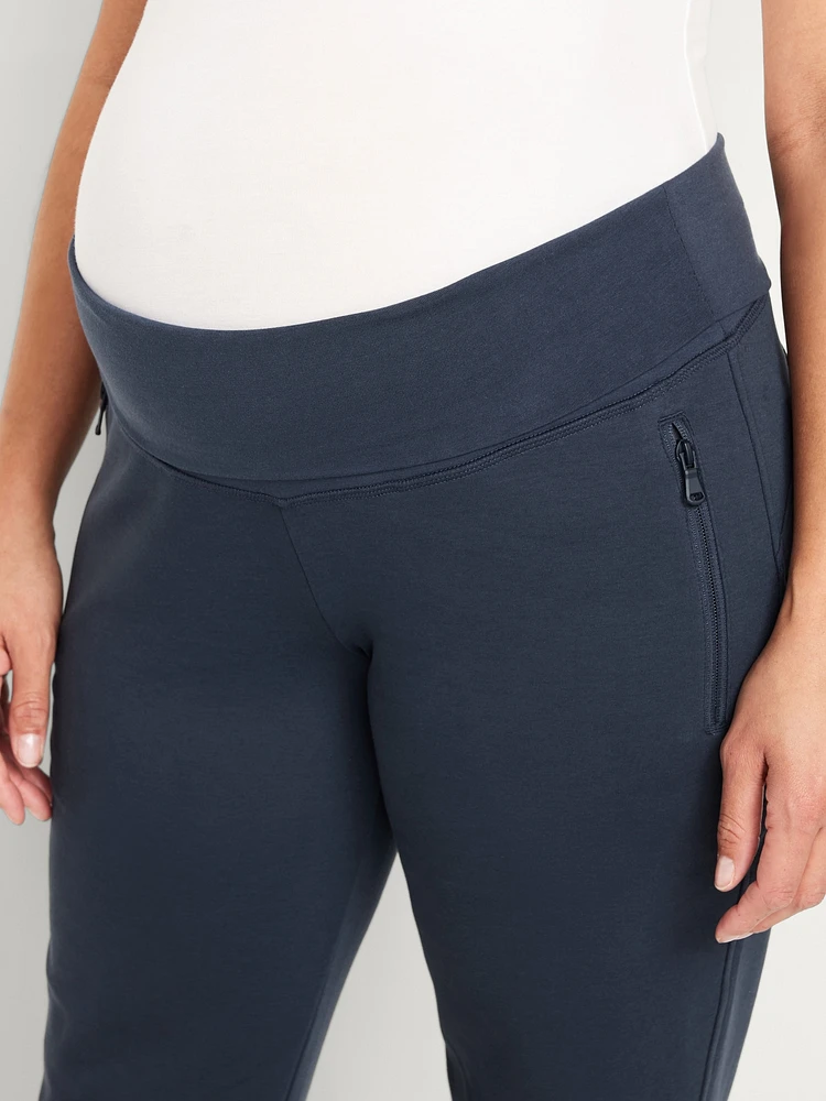 Pantalon de jogging en Molleton dynamique à taille rabattable maternité.