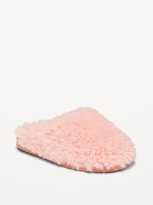 Faux Fur Mule Slippers for Women