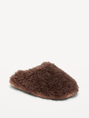 Faux Fur Mule Slippers for Women