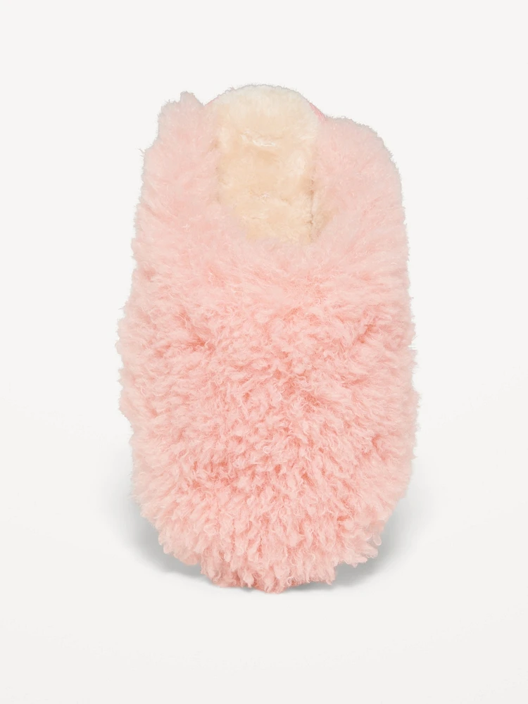 Faux Fur Mule Slippers for Women