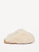 Faux Fur Mule Slippers for Women