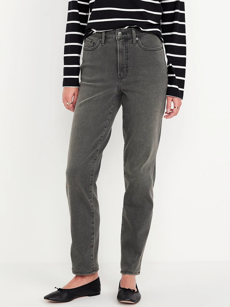 High-Waisted Built-In Warm OG Straight Jeans