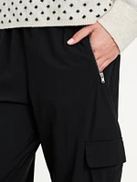 High-Waisted SleekTech Cargo Joggers