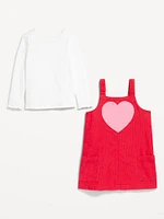 T-Shirt and Dress Set for Toddler Girls