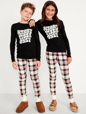 Gender-Neutral Graphic Snug-Fit Pajama Set for Kids