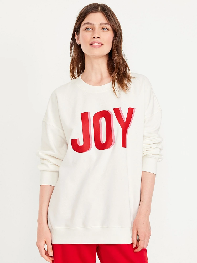 SoComfy Oversized Graphic Sweatshirt