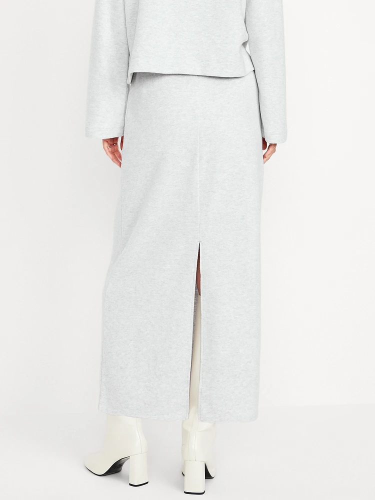 Cozy Maxi Column Skirt