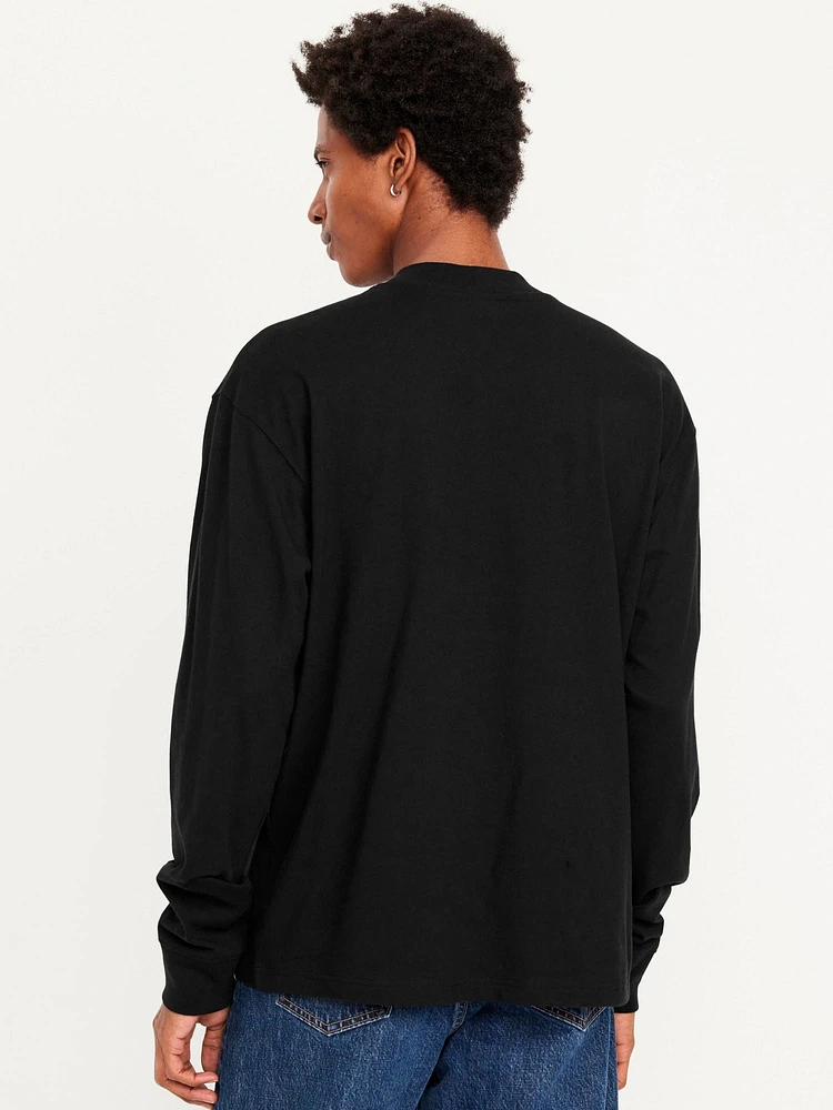 Heavyweight Mock-Neck T-Shirt