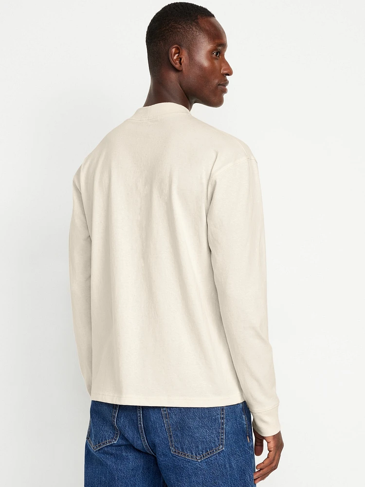 Heavyweight Mock-Neck T-Shirt