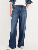 High-Waisted Baggy Wide-Leg Jeans